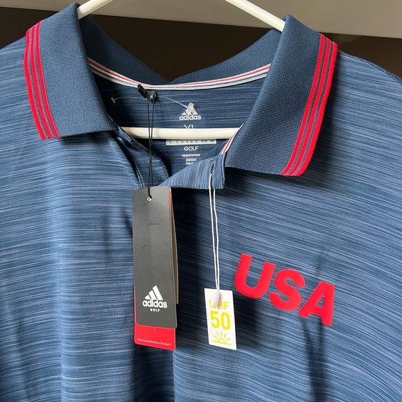 NWT Men’s Adidas Golf USA Polo - Picture 2 of 6